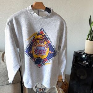 San Diego Chargers 1994 Gray Super Bowl XXIX Crewneck Sweater
